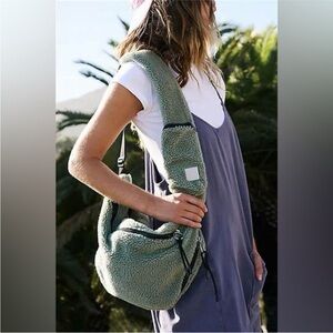 Fp Movement Free People Overachiever Sherpa Sling Bag in Mint NWOt